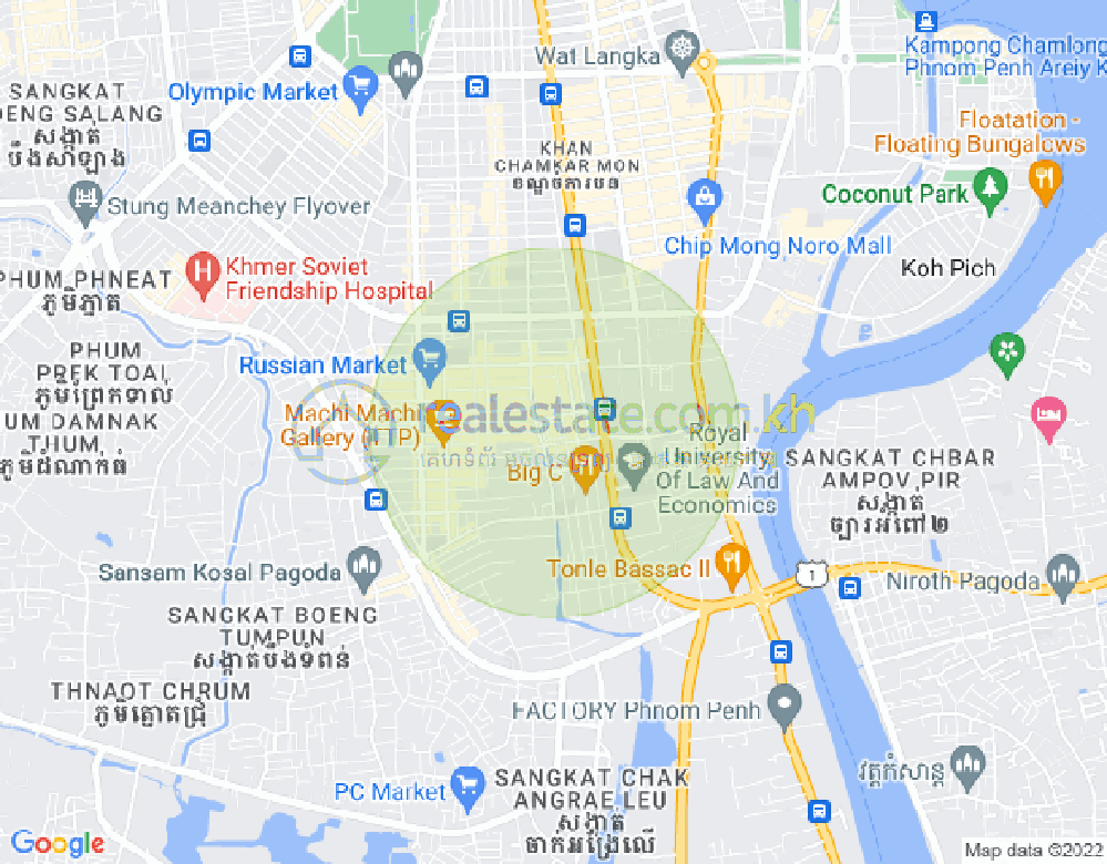 แผนที่ บึงตระเบก, จัมการมอน, พนมเปญ