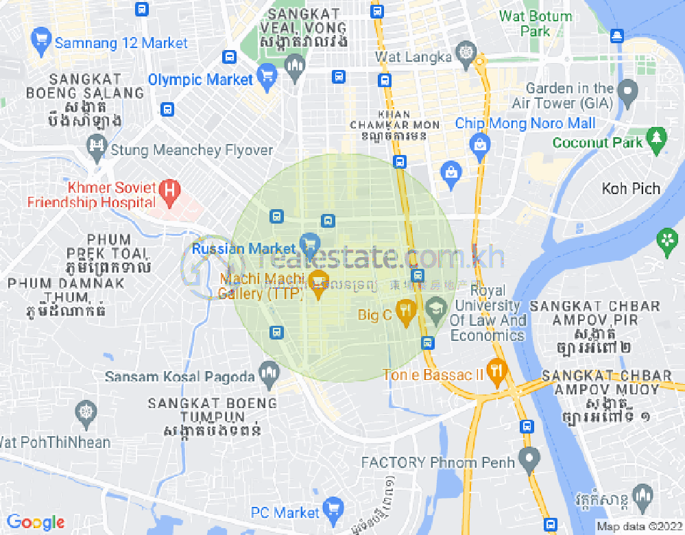 แผนที่ บึงตระเบก, จัมการมอน, พนมเปญ