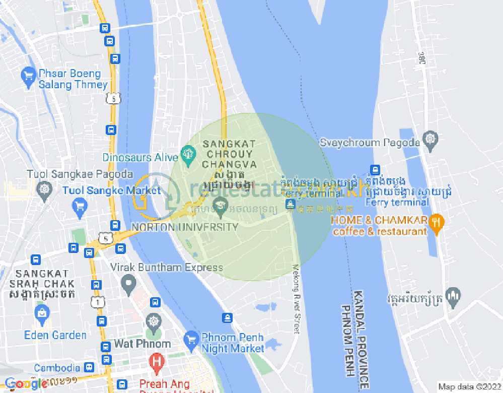 Mapa: Chroy Changvar, Phnom Penh