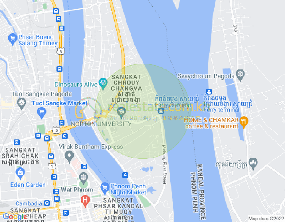 Map of Chroy Changvar, Phnom Penh