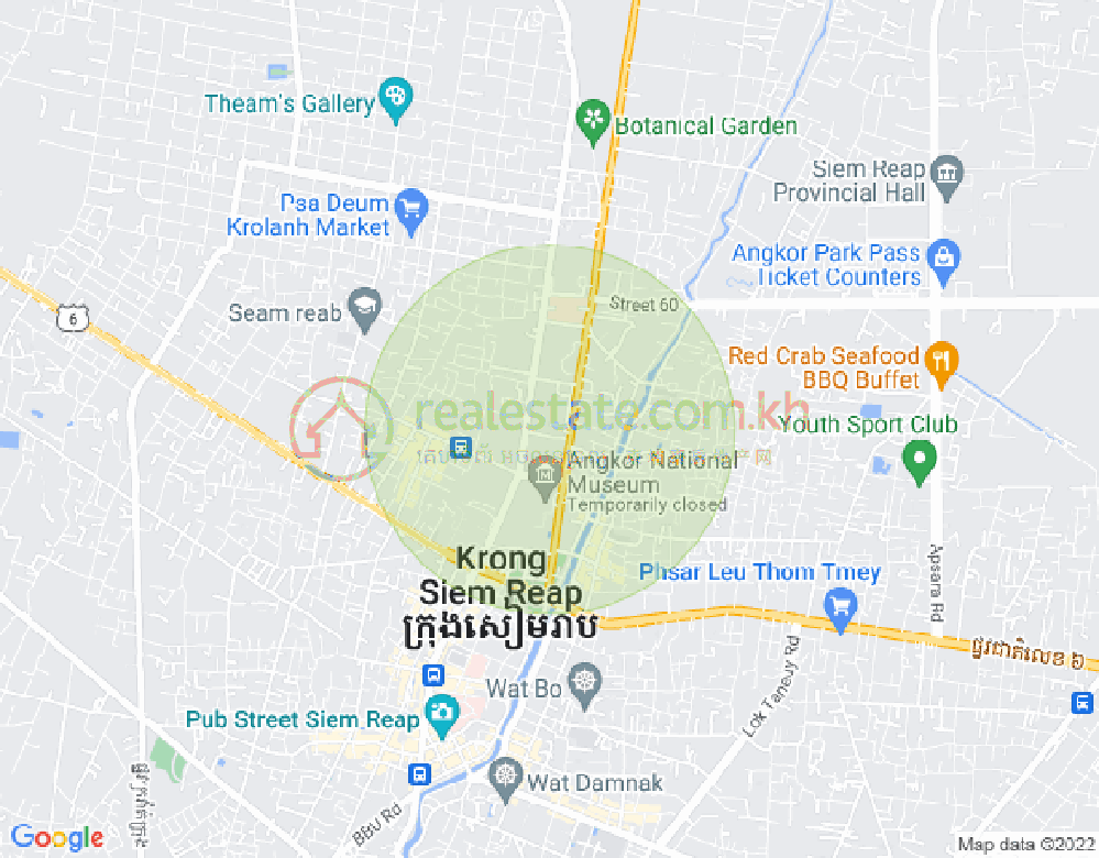 Mapa: Makara KW Siem Reap 7, Kouk Chak, Siem Reap