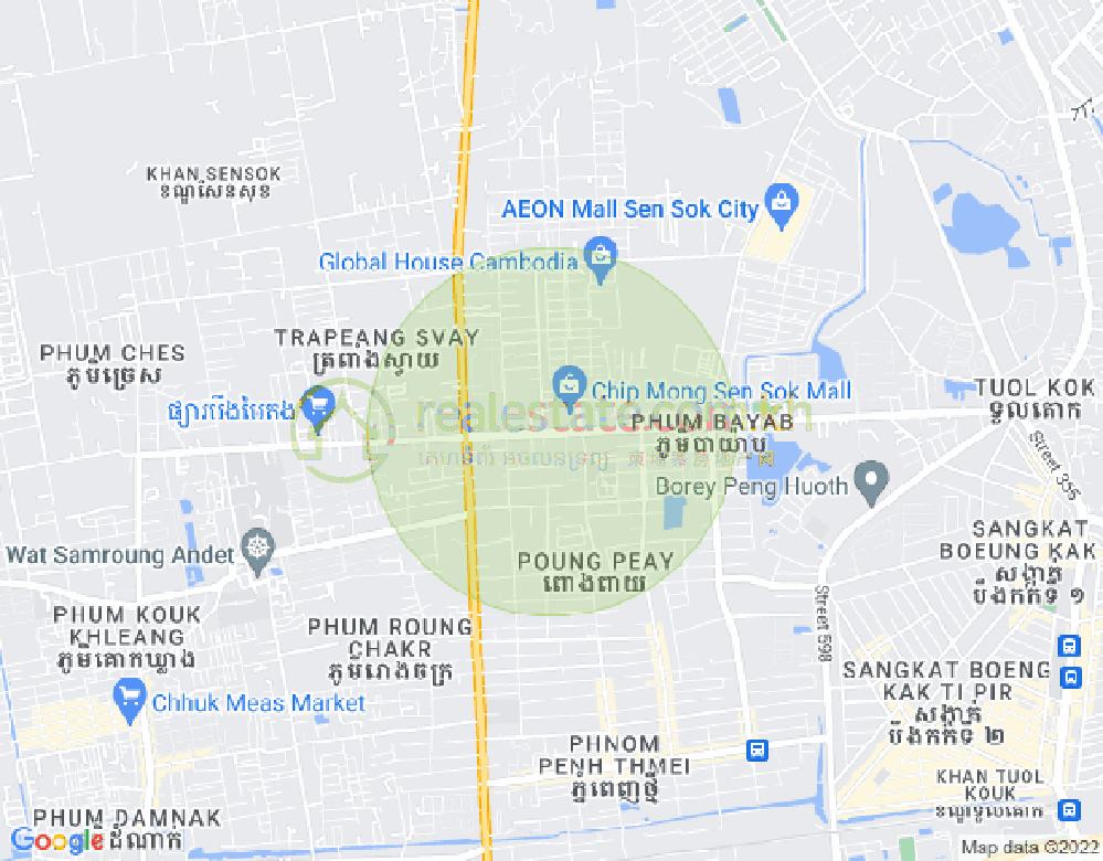 新金边, 森速区, 金边地图