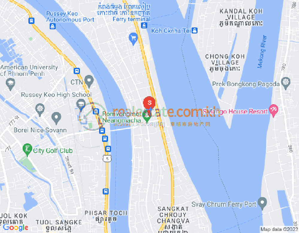 Carte de Preaek Lieb, Chroy Changvar, Phnom Penh