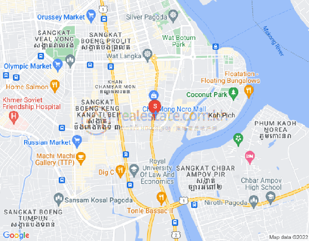 百色河分区, 占卡蒙, 金边地图