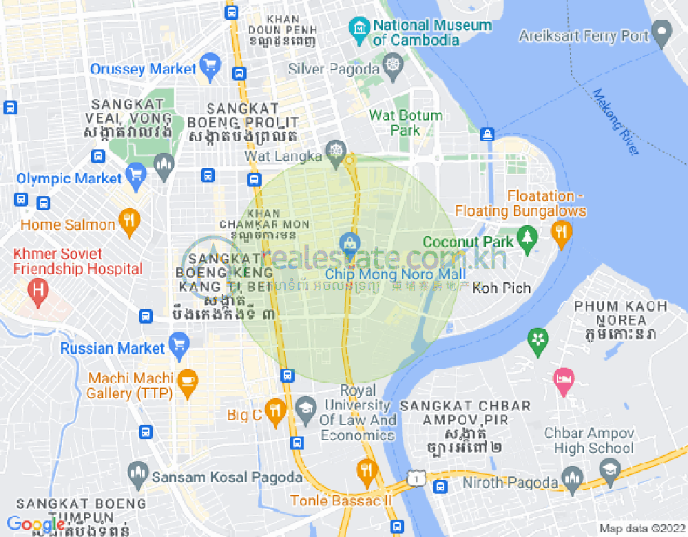แผนที่ ตวลตุมปุง 1, จัมการมอน, พนมเปญ