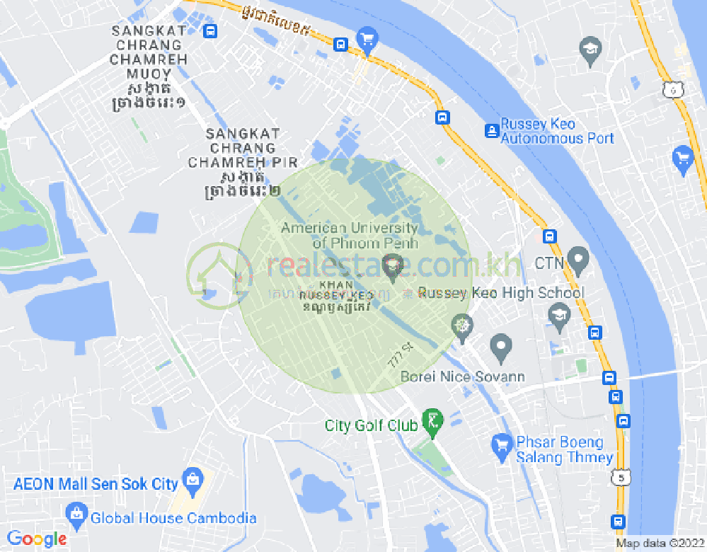 ផែនទី ឫស្សីកែវ, ភ្នំពេញ