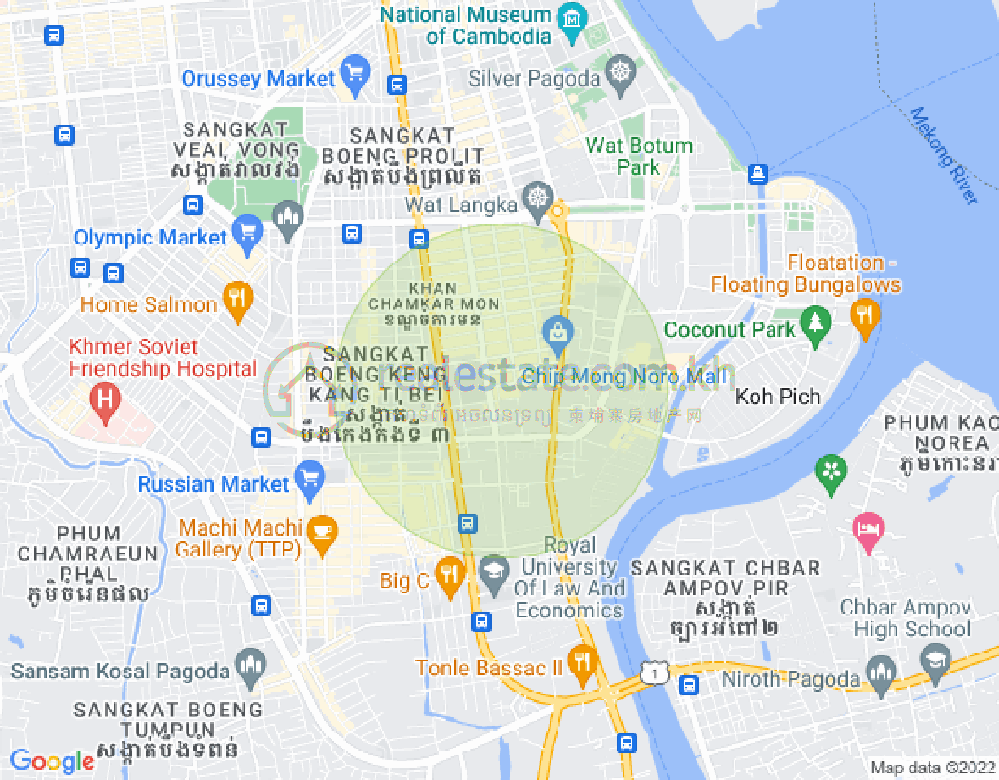 แผนที่ BKK 1, บึงเกงกอง, พนมเปญ