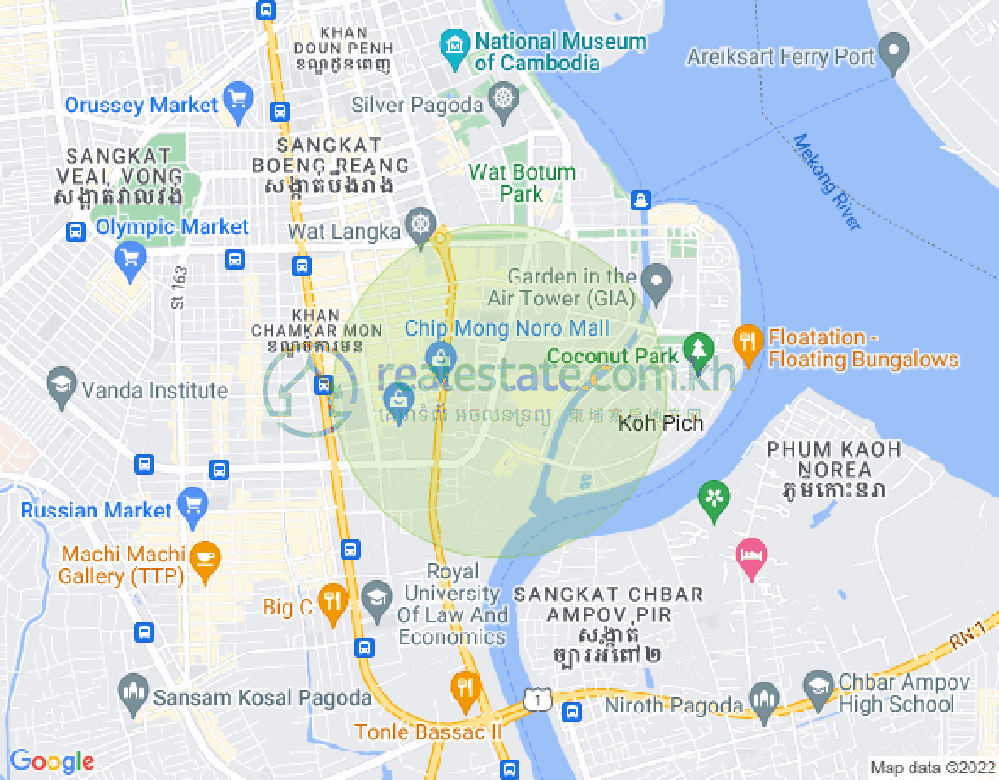 百色河分区, 占卡蒙, 金边地图