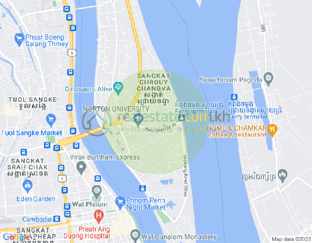 Mapa: Chroy Changvar, Phnom Penh