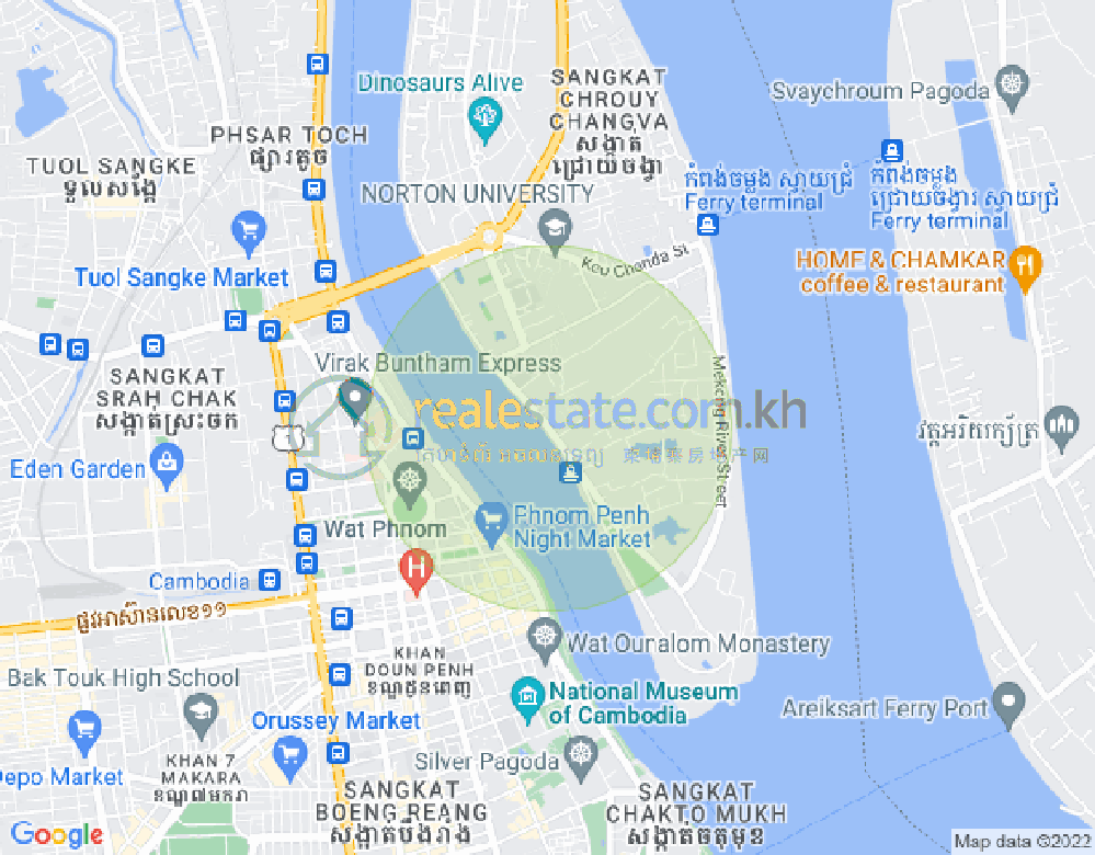 แผนที่ Preaek lieb, จเรยจังวา, พนมเปญ