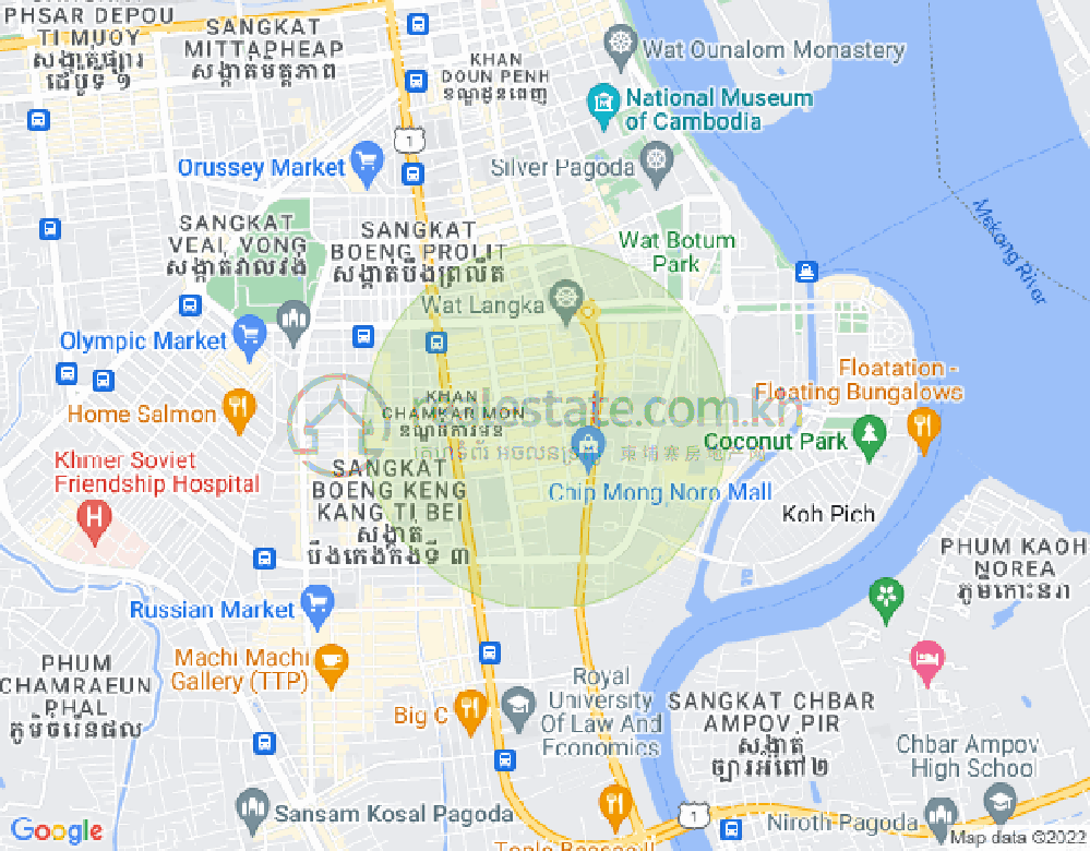 แผนที่ บีเคเค 2, บึงเกงกอง, พนมเปญ
