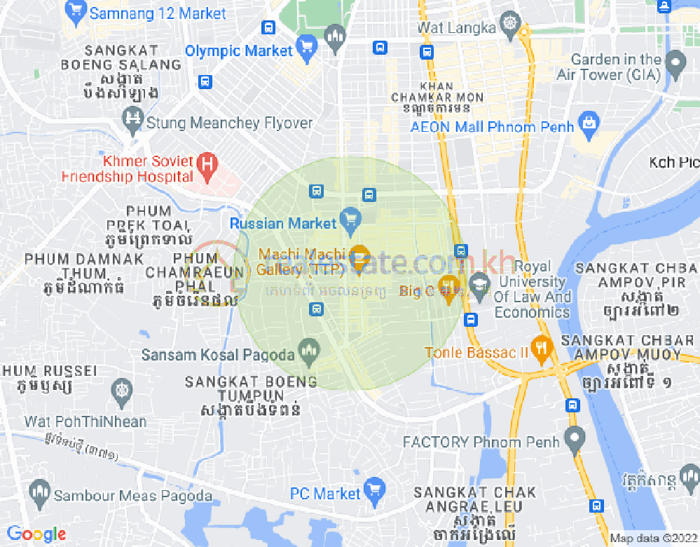 แผนที่ ตวลตุมปุง 1, จัมการมอน, พนมเปญ