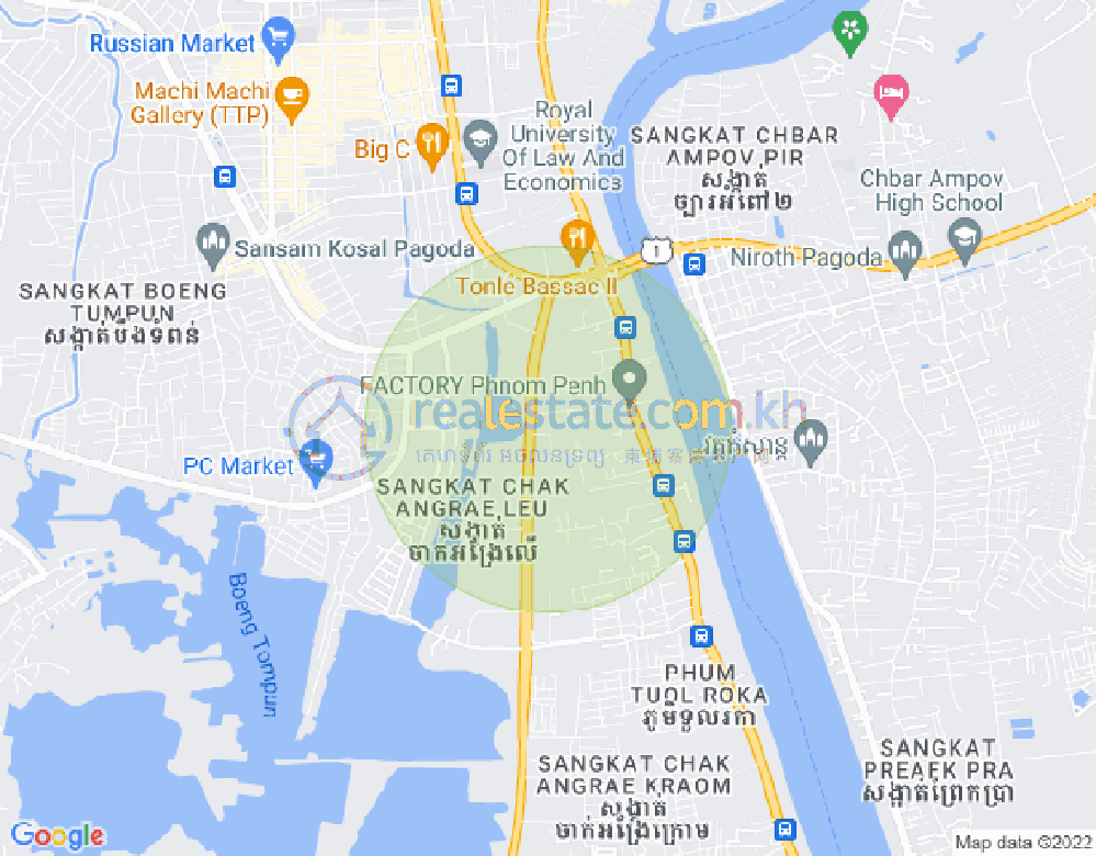 长夏上社分区, 棉芷区, 金边地图