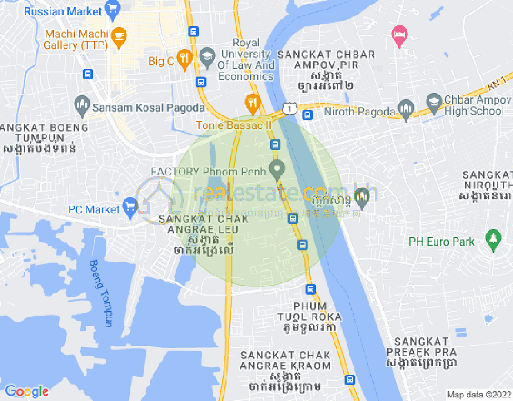 ផែនទី ចាក់អង្រែលើ, មានជ័យ, ភ្នំពេញ