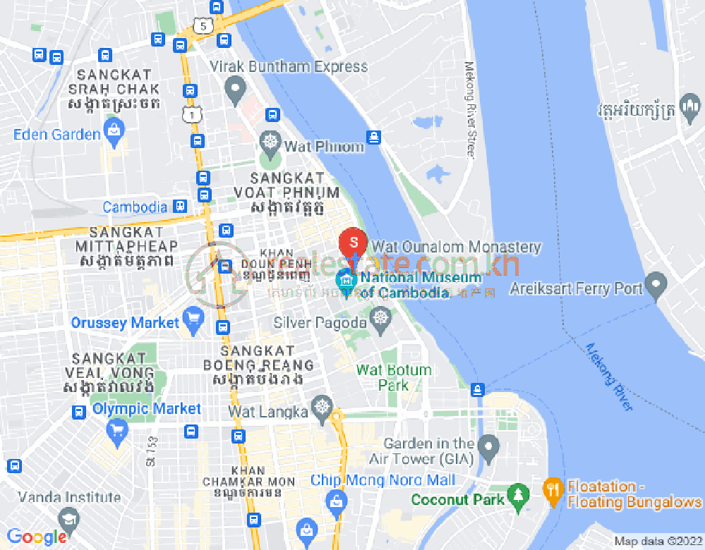 แผนที่ ปซาร์กันดาล 1, ดวนป็ญ, พนมเปญ