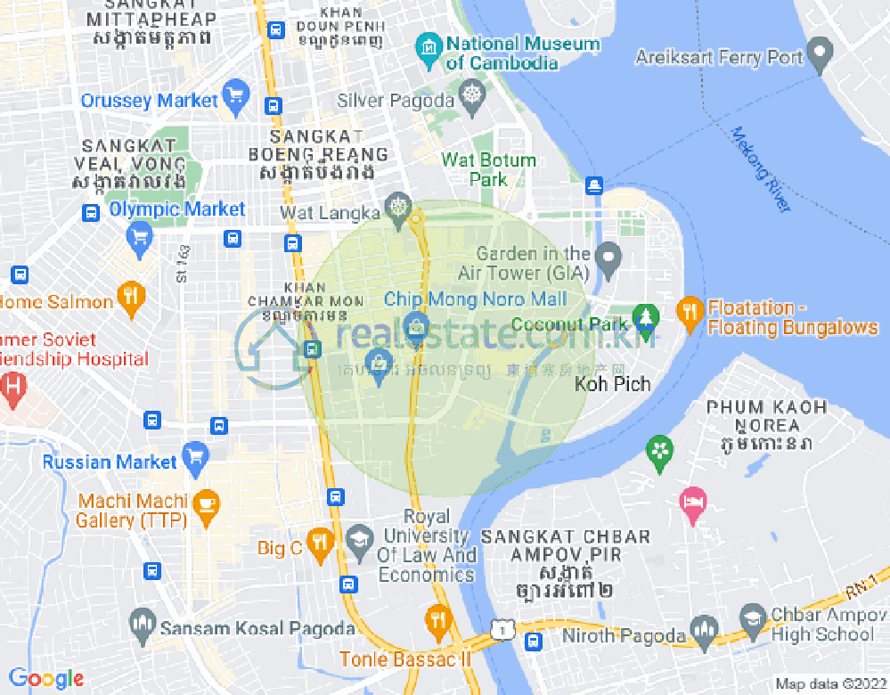 百色河分区, 占卡蒙, 金边地图