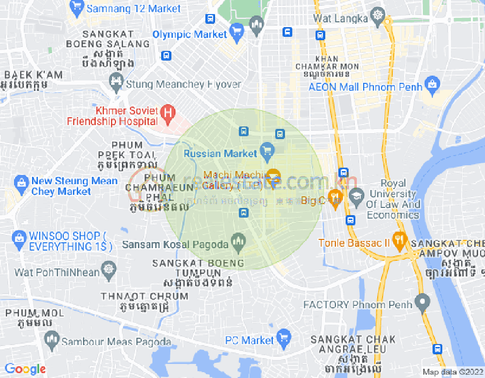 주더분1구역, 짬까몬, 프놈펜 지도