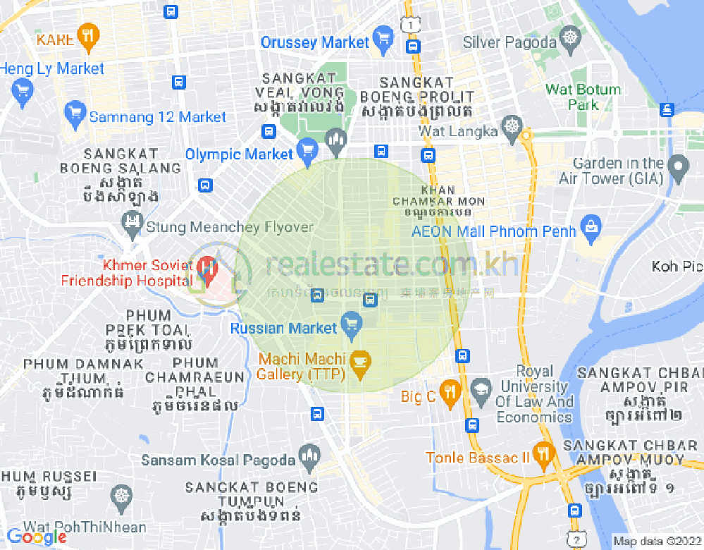 Mapa: We, BKK 3, Boeng Keng Kang, Phnom Penh