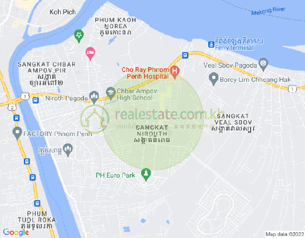 แผนที่ นิรุต, จบาร์อำเปา, พนมเปญ