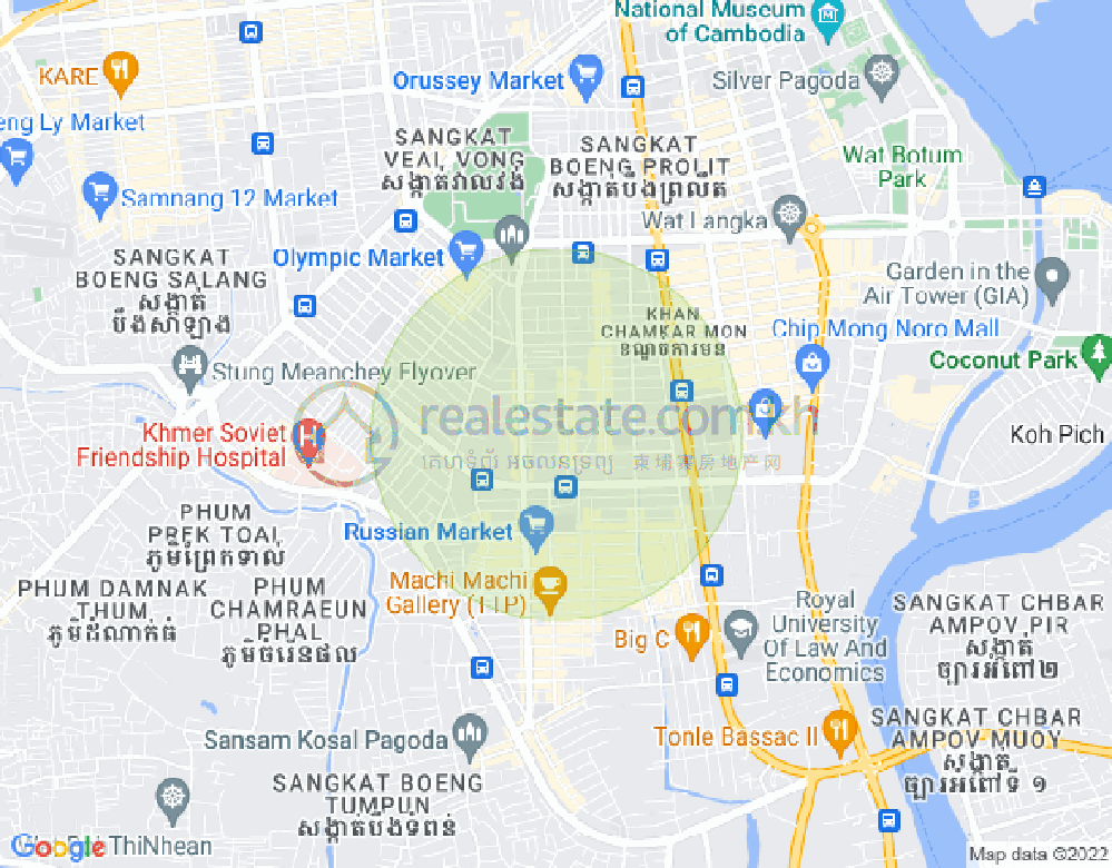 แผนที่ บีเคเค 3, บึงเกงกอง, พนมเปญ