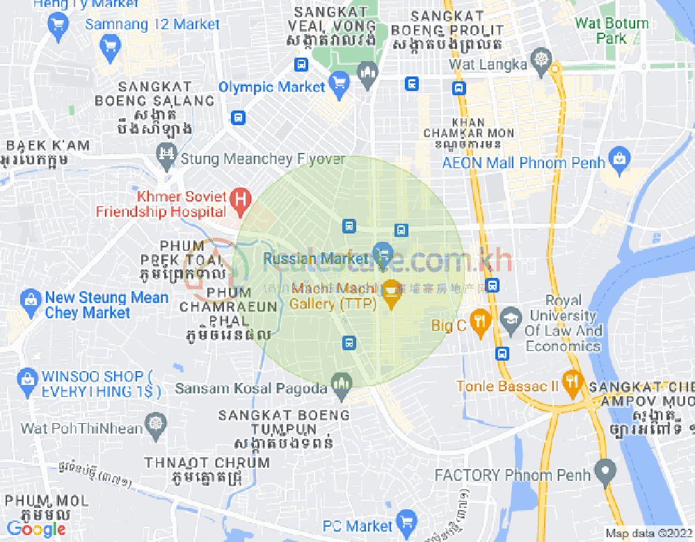 ផែនទី ទួលទំពូង១, ចំការមន, ភ្នំពេញ