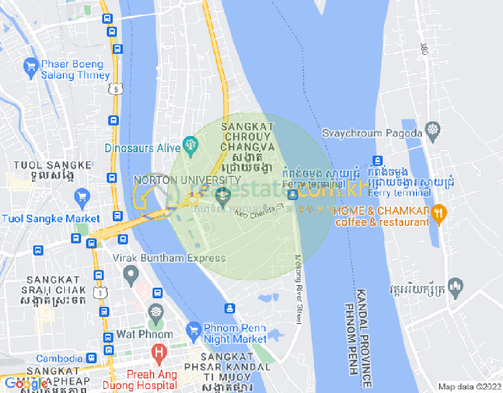 水净华区, 金边地图