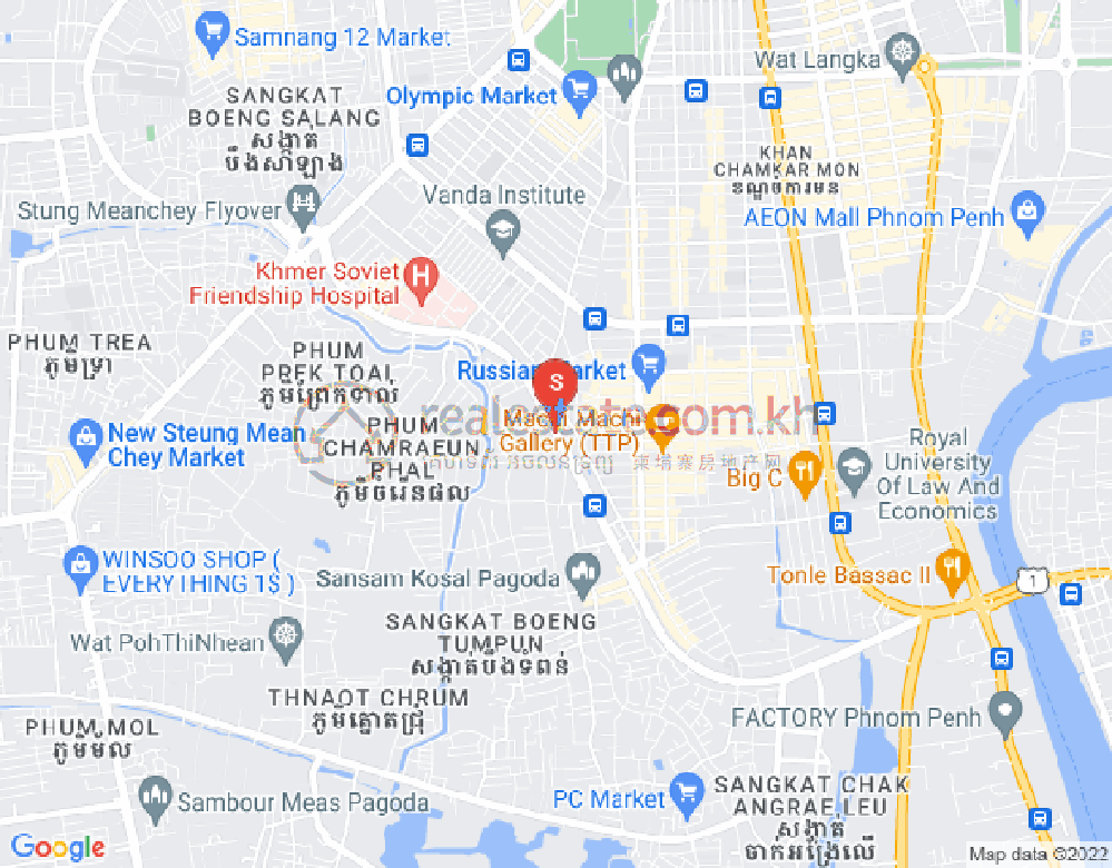 Map of Boeung Tumpun, Meanchey, Phnom Penh