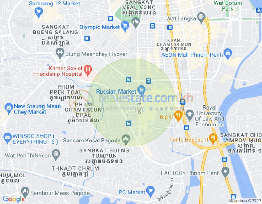 แผนที่ ตวลตุมปุง 1, จัมการมอน, พนมเปญ