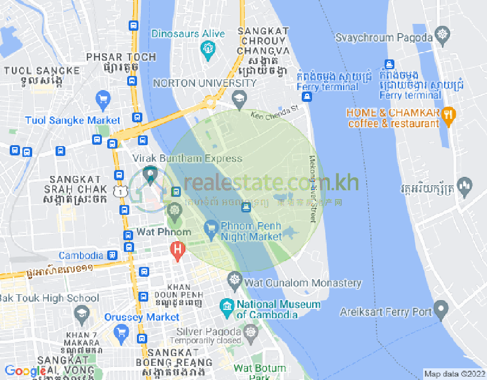 Mapa: Toteung Tngai Beoung Toteung Tngai Beoung, Chroy Changvar, Phnom Penh