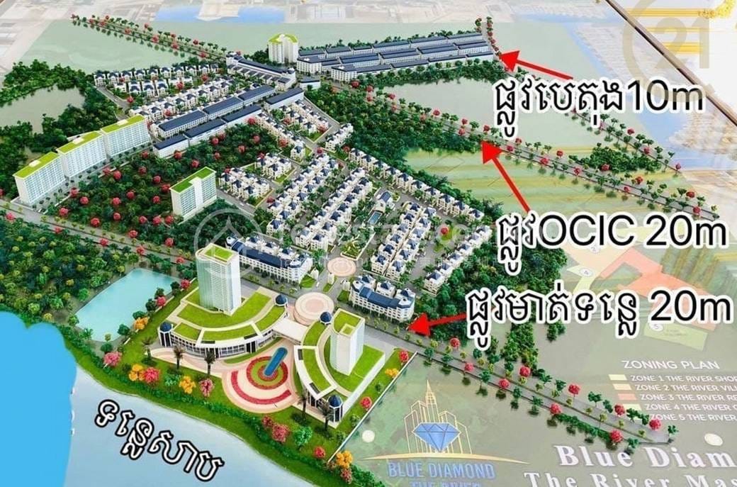 店屋出售，位于Preaek钽石岗, 水净华区, 金边