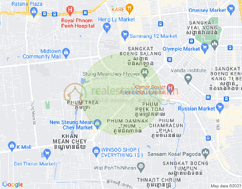 Map of Phnom Penh