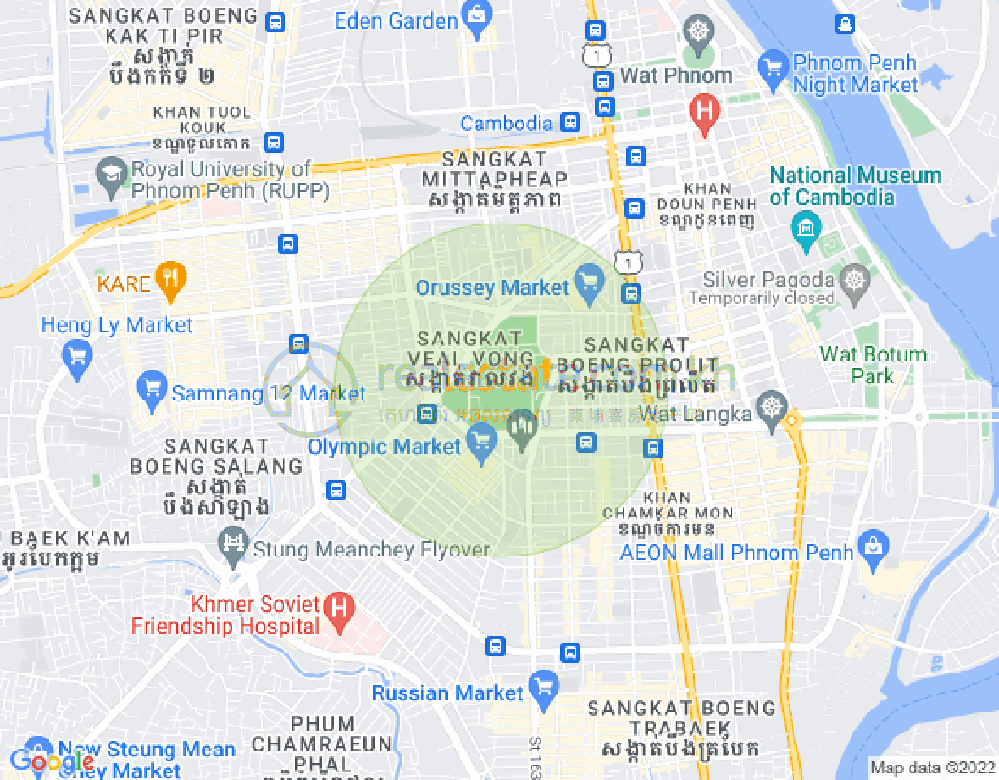 Boeung Prolit分区, 马卡拉区, 金边地图