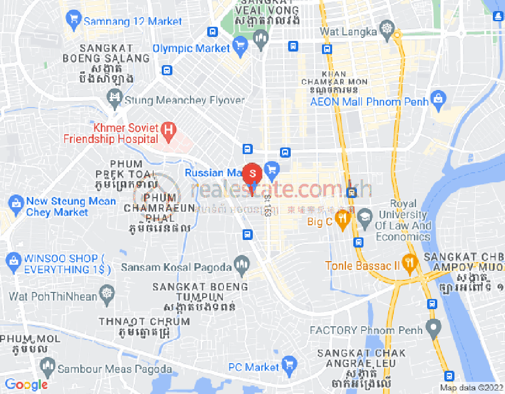 朱德奔1分区, 占卡蒙, 金边地图