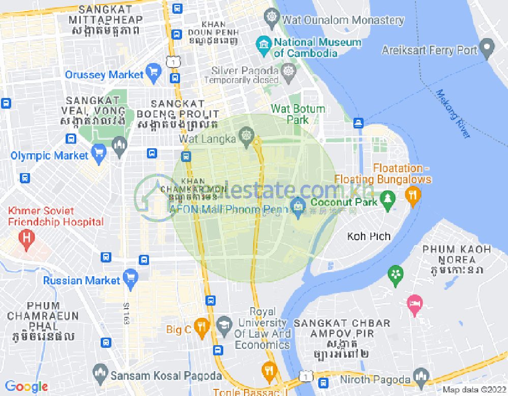 Boeung Prolit分区, 马卡拉区, 金边地图