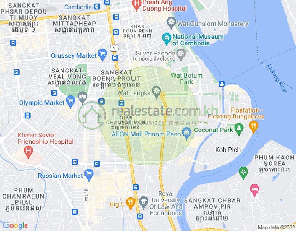 Boeung Prolit分区, 马卡拉区, 金边地图