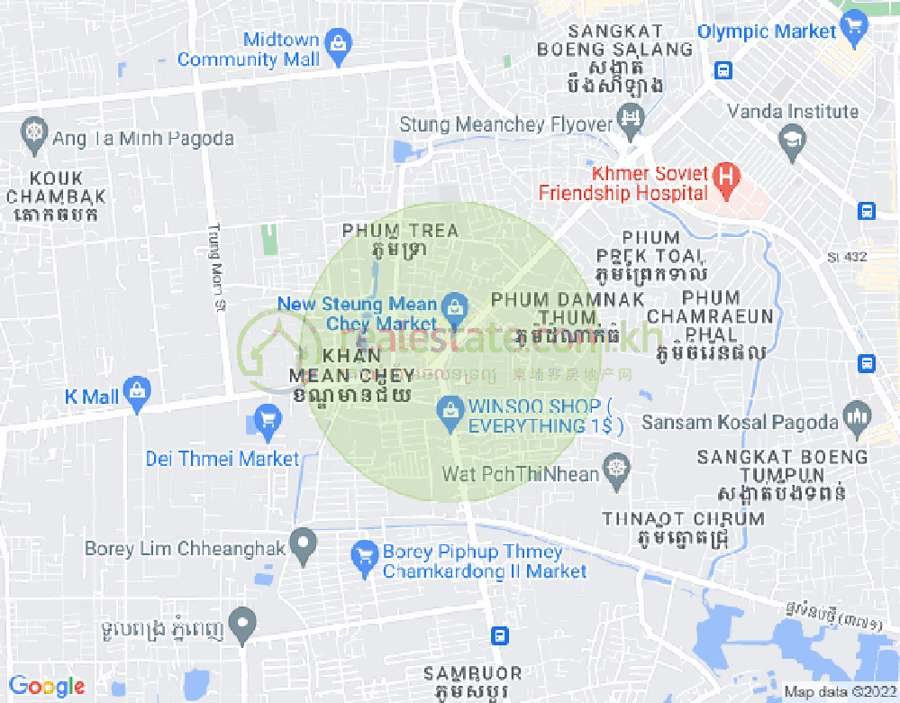 ផែនទី ស្ទឹងមានជ័យ, មានជ័យ, ភ្នំពេញ