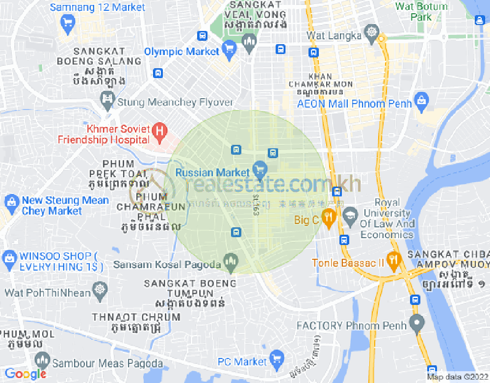 แผนที่ ตวลตุมปุง 1, จัมการมอน, พนมเปญ