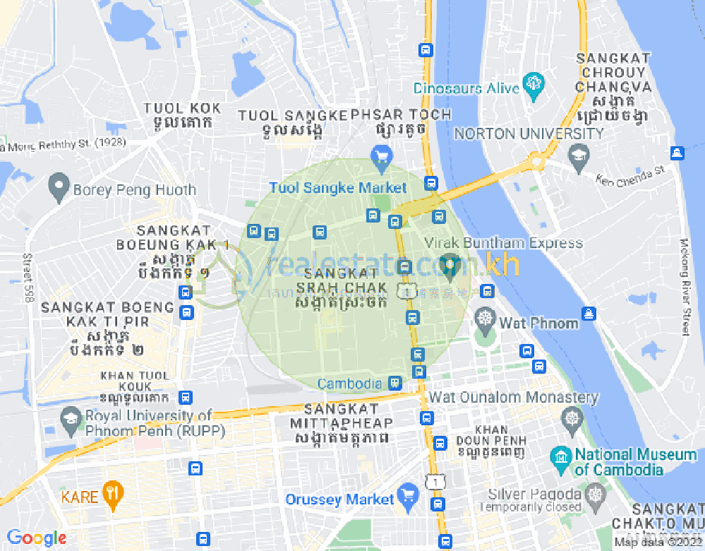 斯拉甲, 隆边区, 金边地图