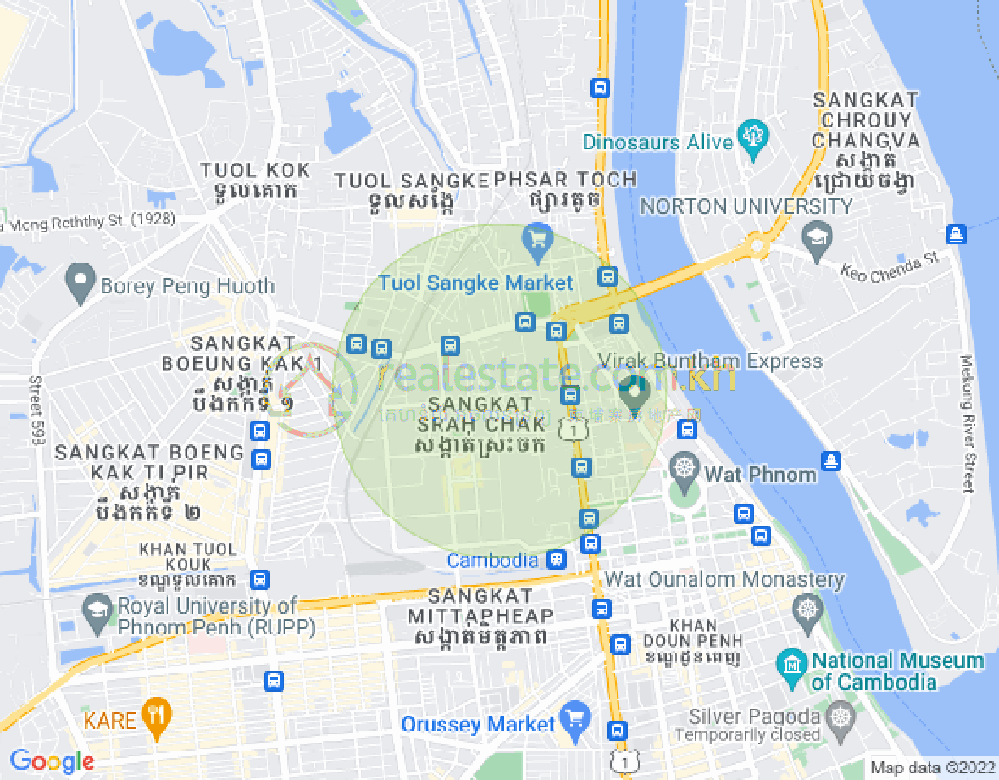 斯拉甲, 隆边区, 金边地图