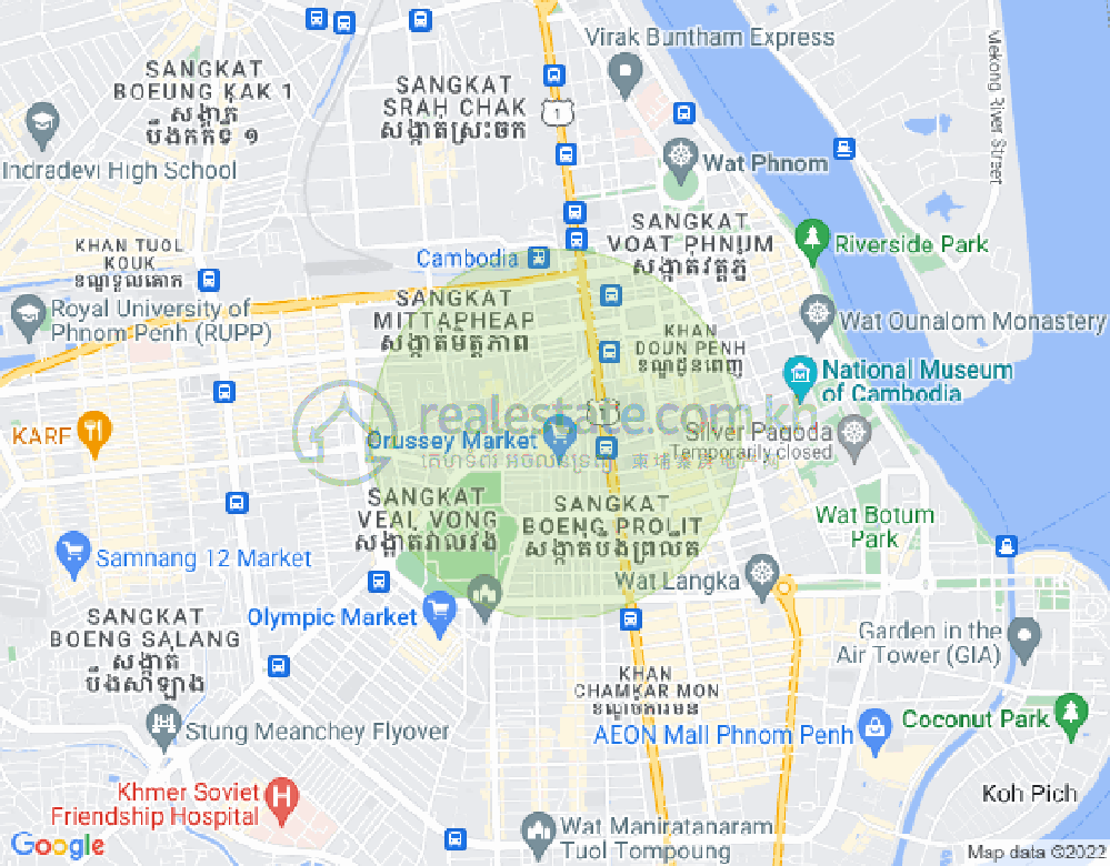 Boeung Prolit分区, 马卡拉区, 金边地图