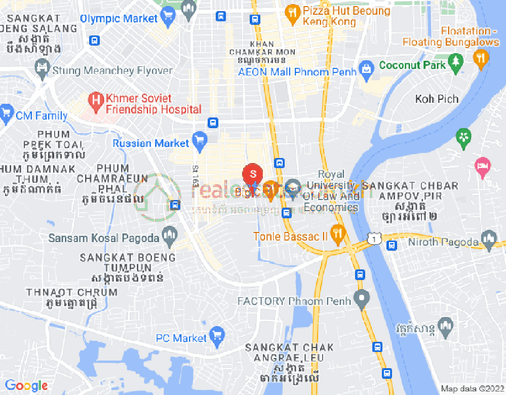 万禾密分区, 占卡蒙, 金边地图