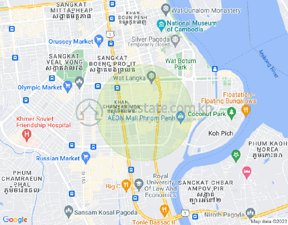 แผนที่ BKK 1, บึงเกงกอง, พนมเปญ