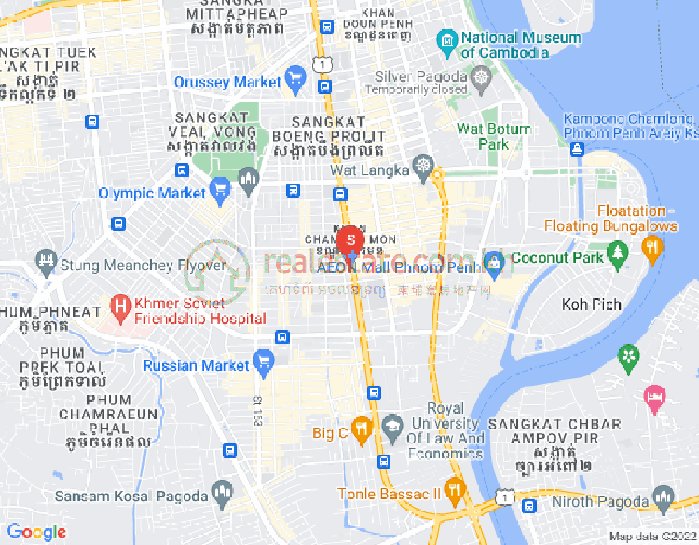 แผนที่ ตวลตุมปุง 1, จัมการมอน, พนมเปญ