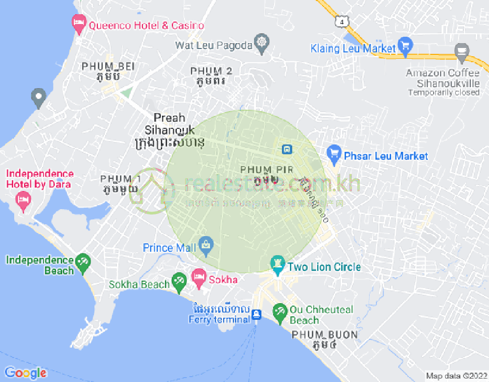 Map of Sangkat Pir, Sihanoukville