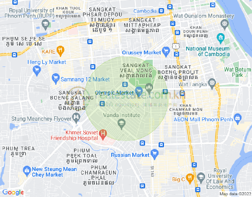 Mapa: 318, Toul Svay Prey 2, Boeng Keng Kang, Phnom Penh