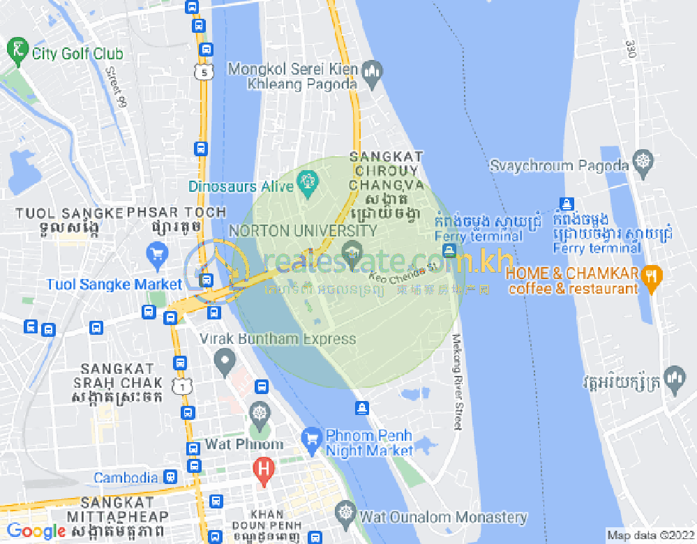 水净华区, 金边地图