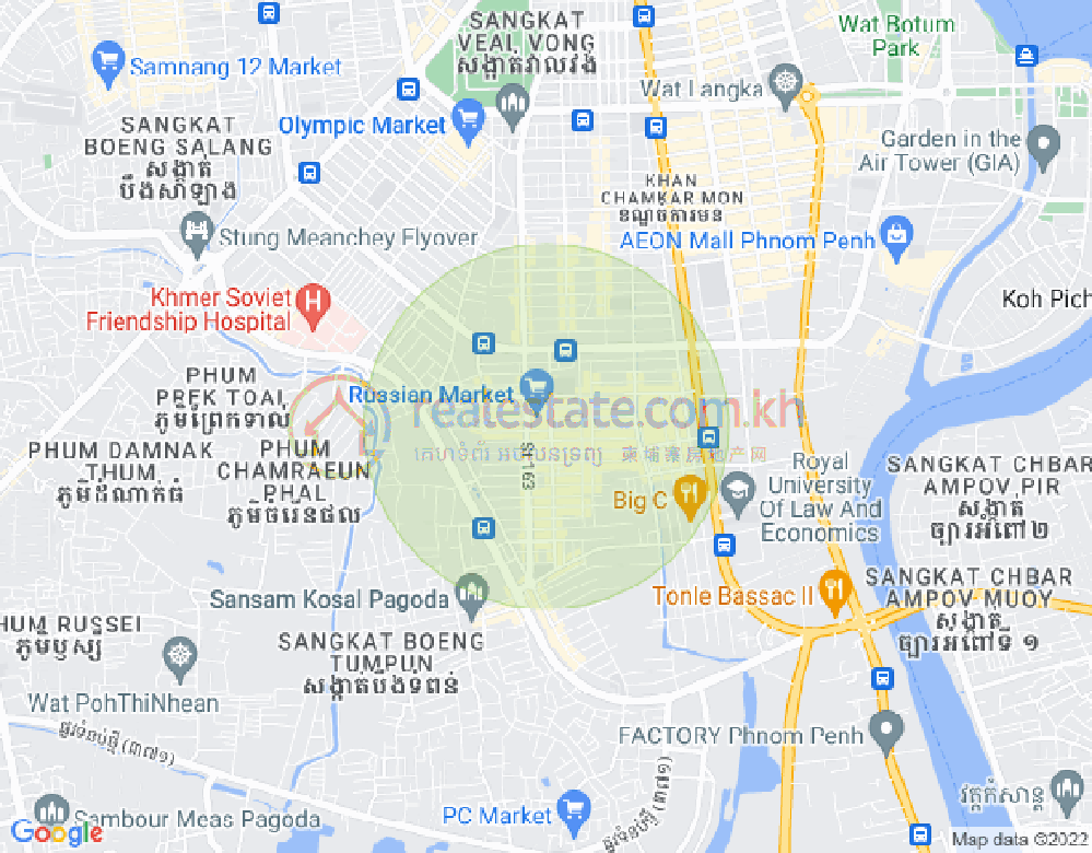 แผนที่ ตวลตุมปุง 1, จัมการมอน, พนมเปญ