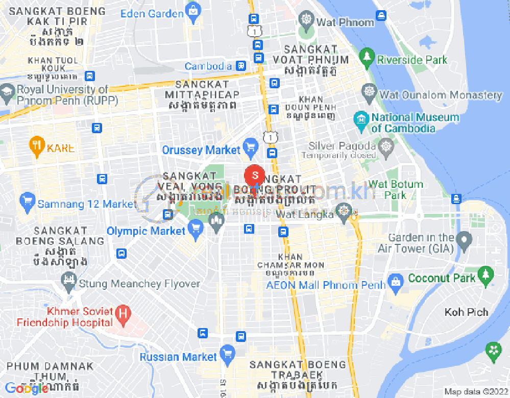 Boeung Prolit分区, 马卡拉区, 金边地图