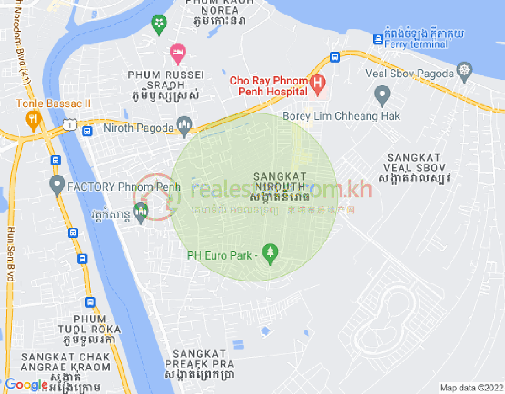 Carte de Nirouth, Chbar Ampov, Phnom Penh