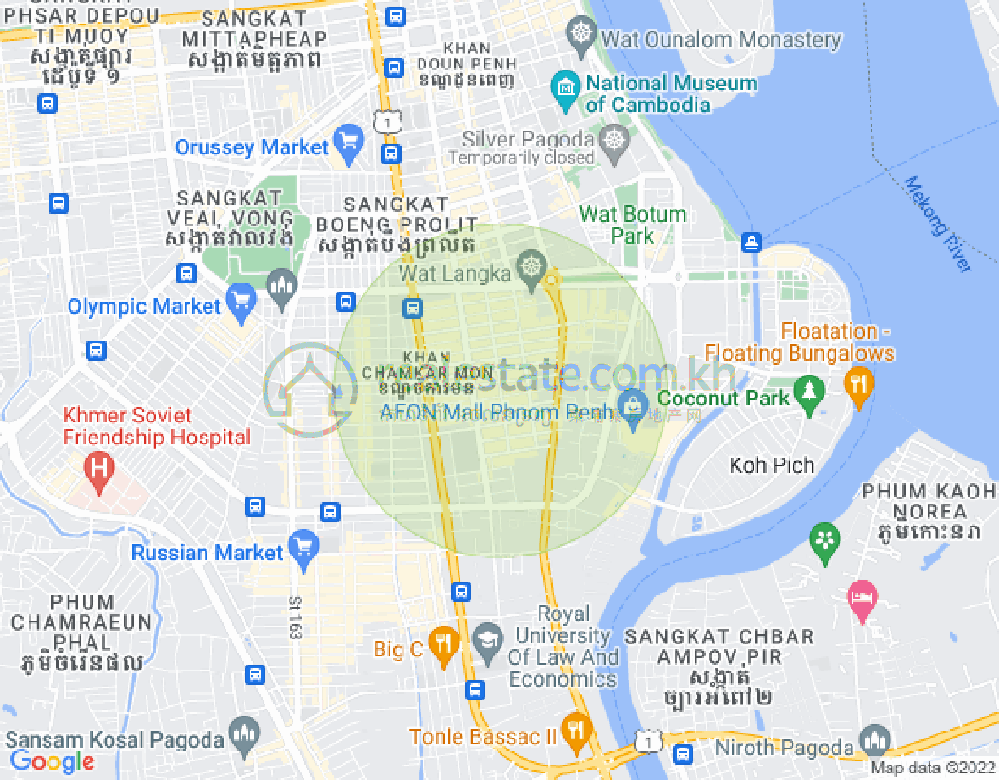 แผนที่ บีเคเค 2, บึงเกงกอง, พนมเปญ